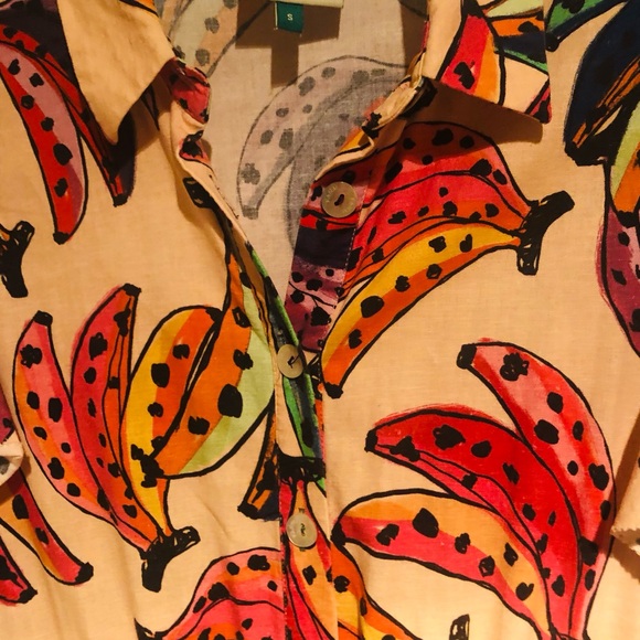 Farm Rio fun banana jumpsuit! So fun & bright! Size small - Picture 6 of 12